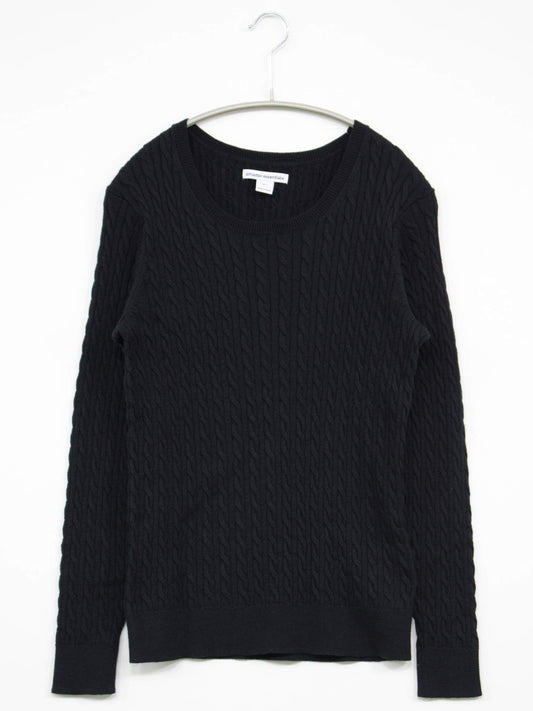 amazon essentials/ニット/セーター/トップス/ブラック/JP:L