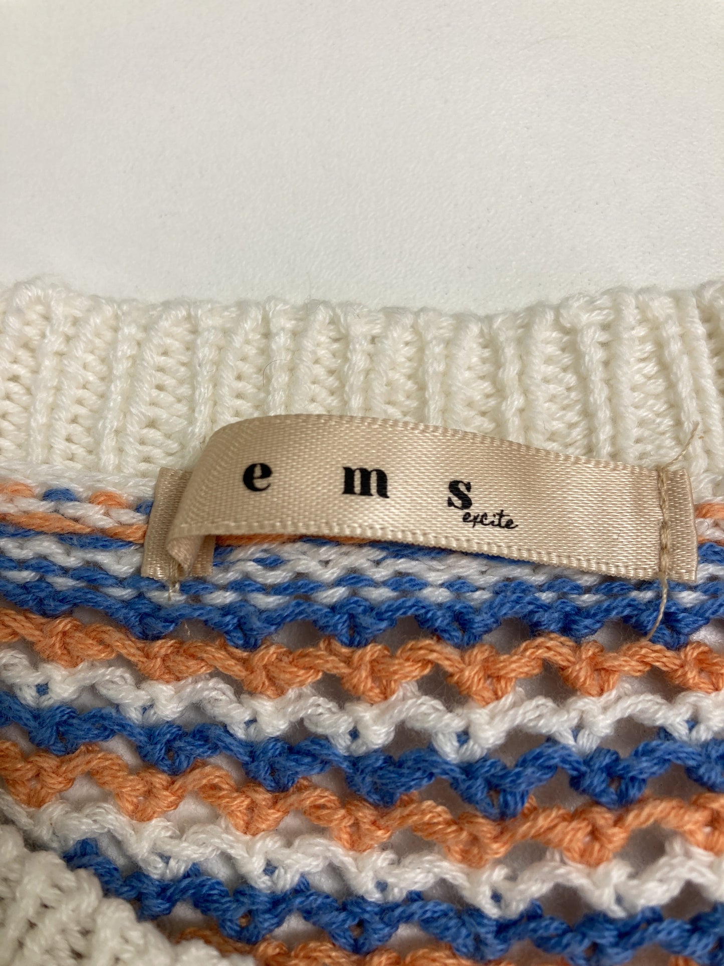 EMS/ニット/セーター/トップス/ホワイト/F