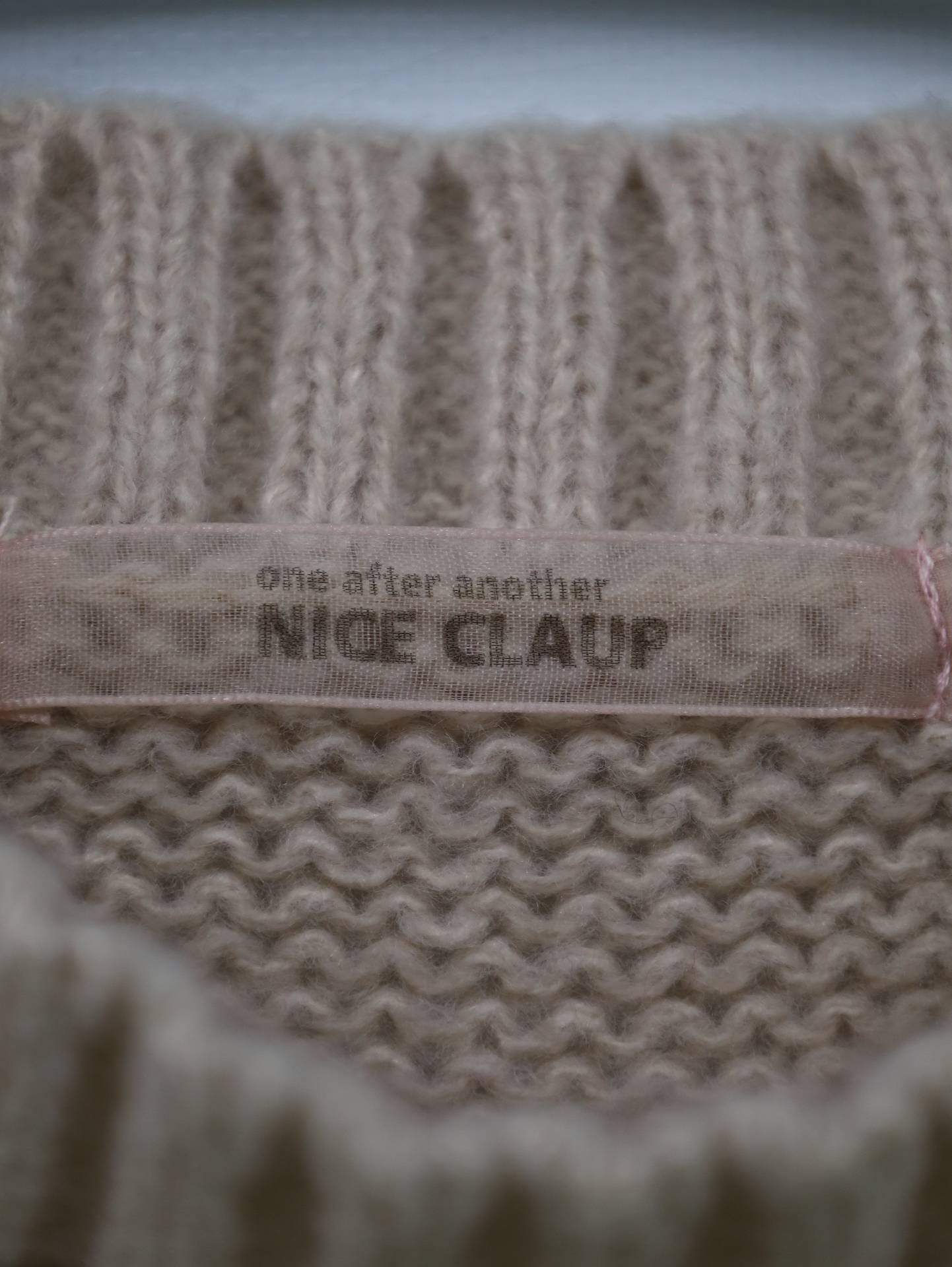 NICE CLAUP/ニット/セーター/トップス/ベージュ/F