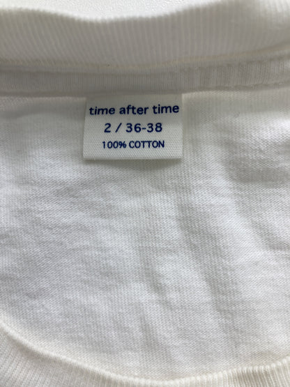 time after time/Tシャツ/カットソー/トップス/ホワイト/2/36-38