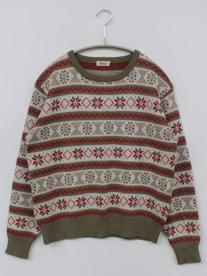 dona/ニット/セーター/トップス/ブラウン