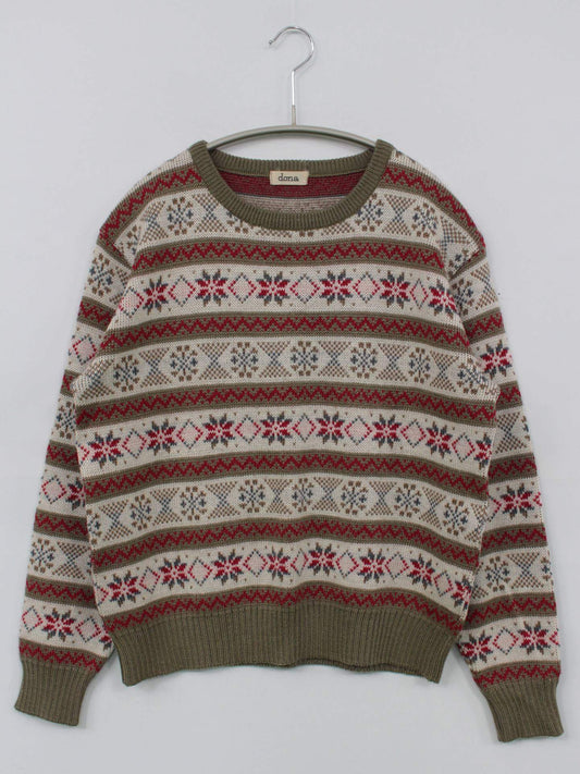 dona/ニット/セーター/トップス/ブラウン