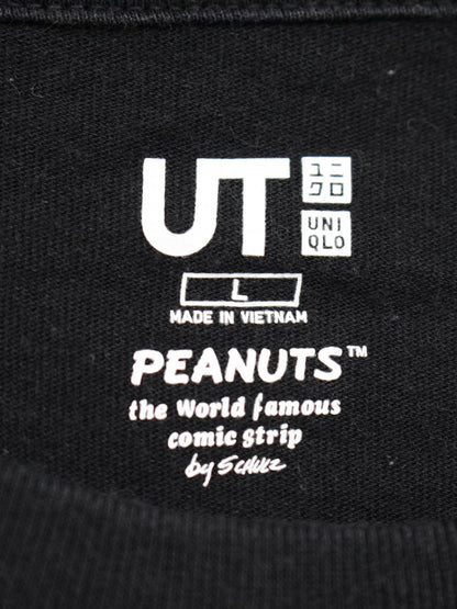 UNIQLO/ユニクロ/Tシャツ/カットソー/トップス/ブラック/L