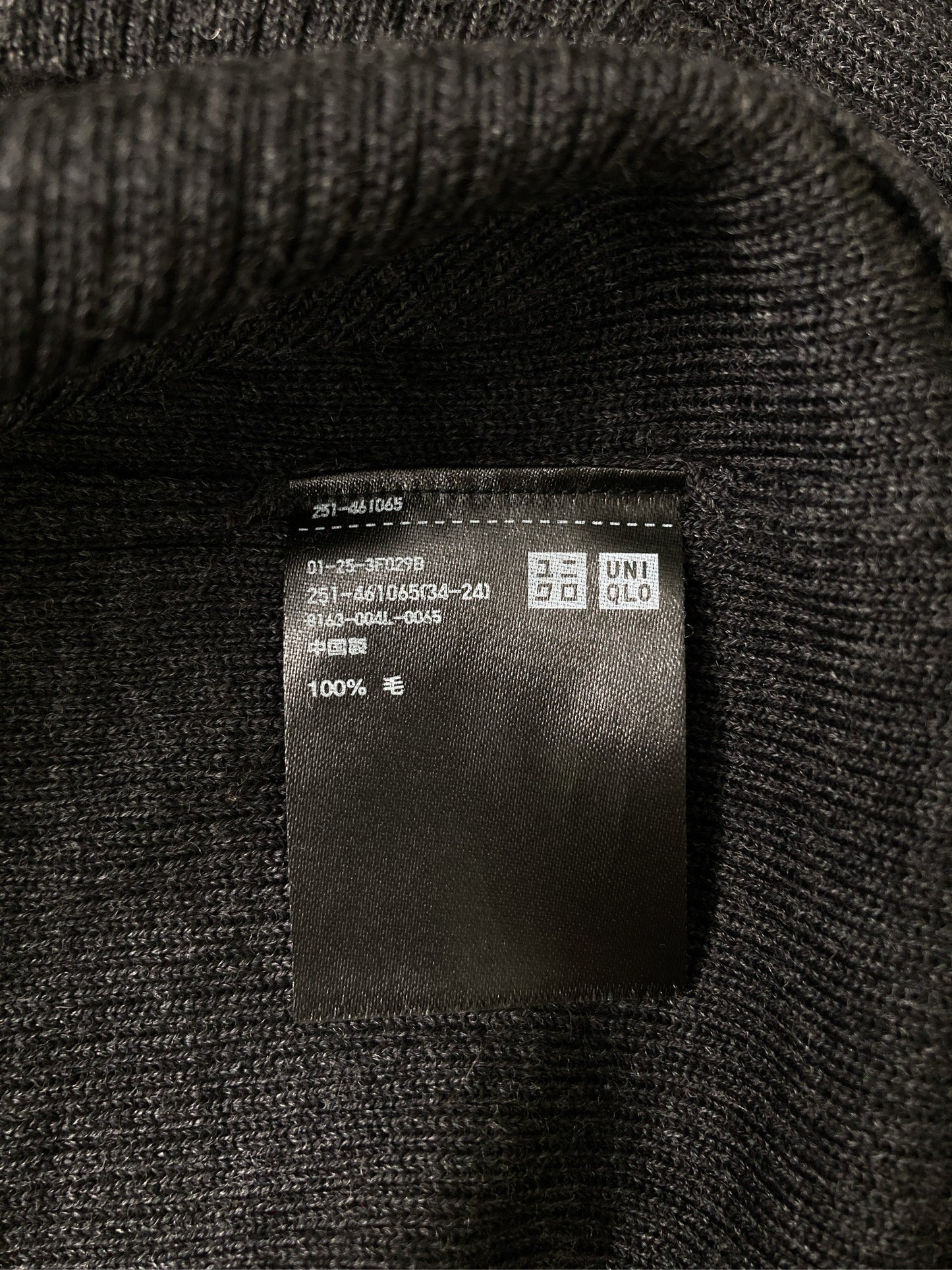 UNIQLO/ユニクロ/ニット/セーター/トップス/グレー/L
