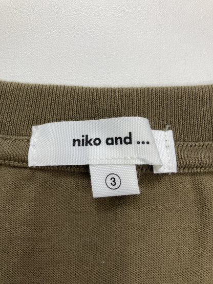 niko and .../ニコアンド/Tシャツ/カットソー/トップス/ブラウン/3