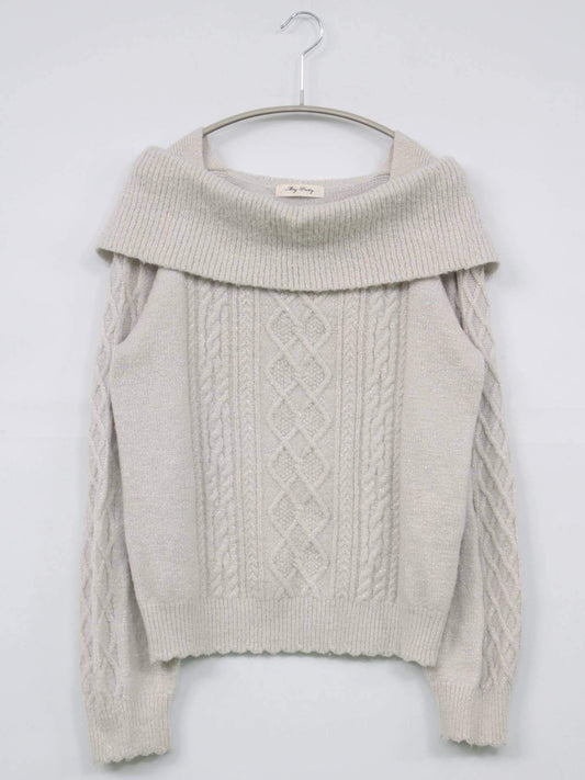 May Pretty/ニット/セーター/トップス/ベージュ/L