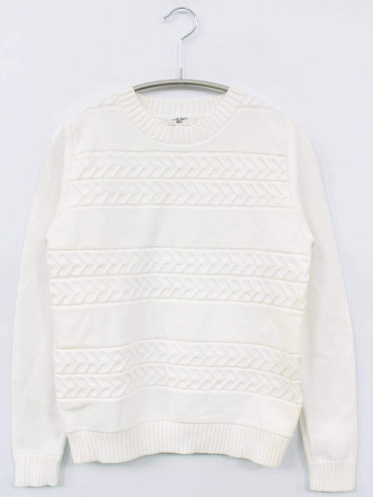 NATURAL BEAUTY BASIC/ナチュラルビューティーベーシック/ニット/セーター/トップス/ホワイト/M