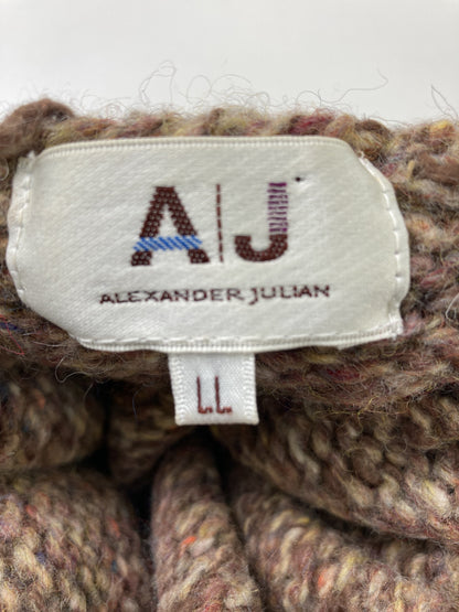 alexander julian/アレキサンダージュリアン/ニット/セーター/トップス/ブラウン/LL
