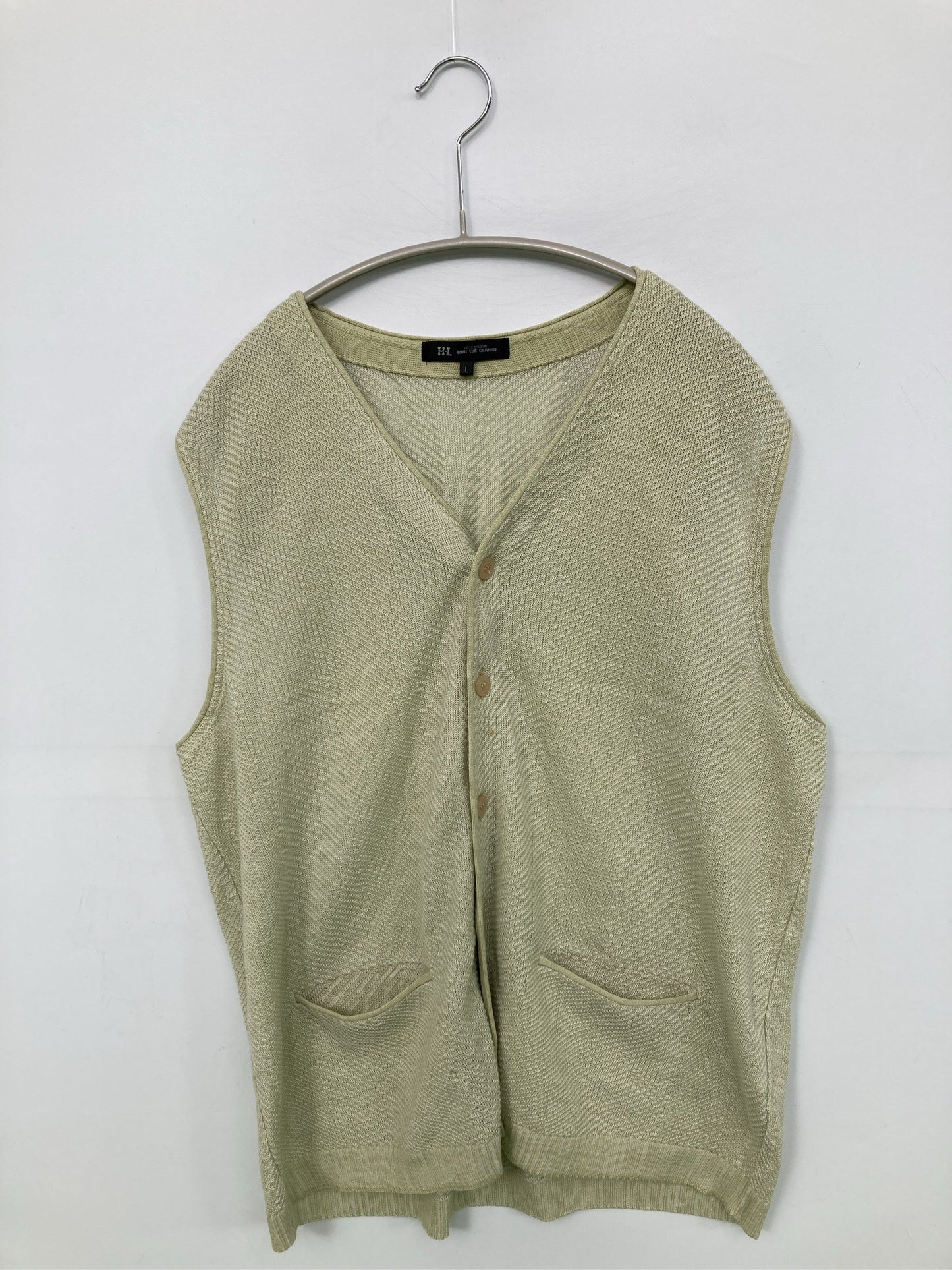 H-L/ベスト/トップス/ライトグリーン/L