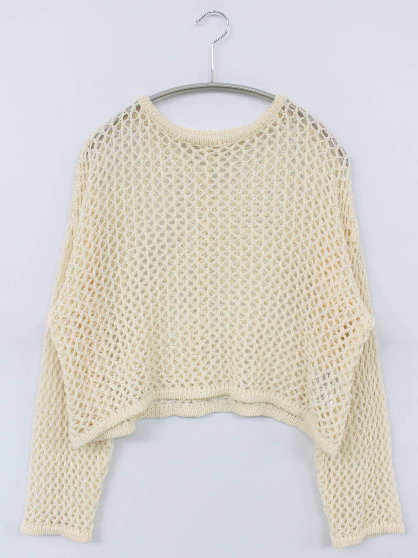 ニット/セーター/トップス/アイボリー/M