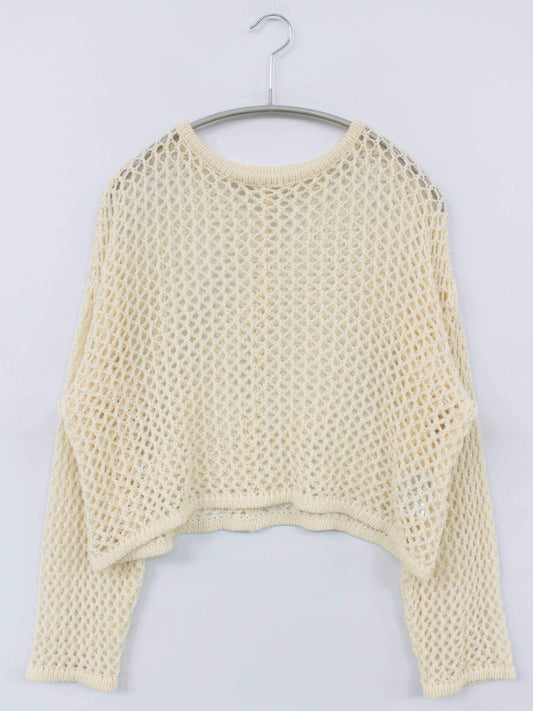 ニット/セーター/トップス/アイボリー/M