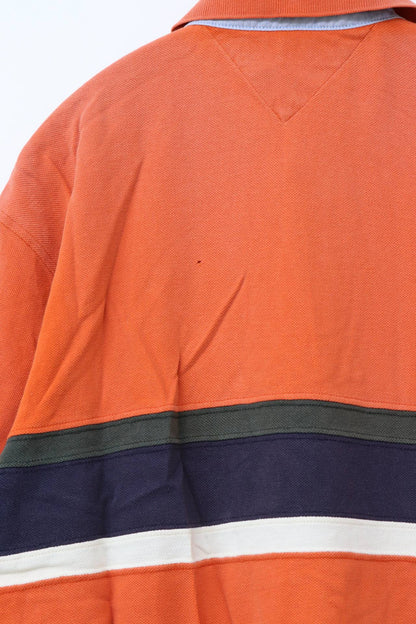 TOMMY HILFIGER/トミーヒルフィガー/ポロシャツ/トップス/オレンジ/M