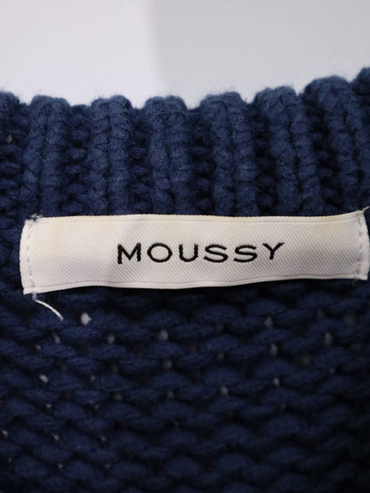 MOUSSY/マウジー/ニット/セーター/トップス/ネイビー/FREE