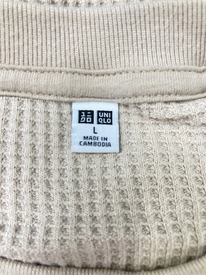 UNIQLO/ユニクロ/Tシャツ/カットソー/トップス/ベージュ/L