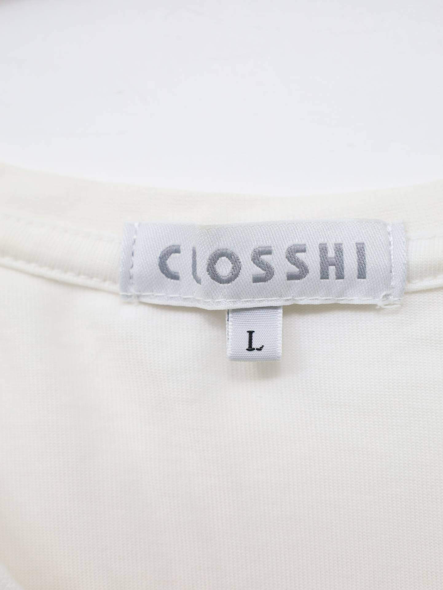 CLOSSHI/Tシャツ/カットソー/トップス/ホワイト/L