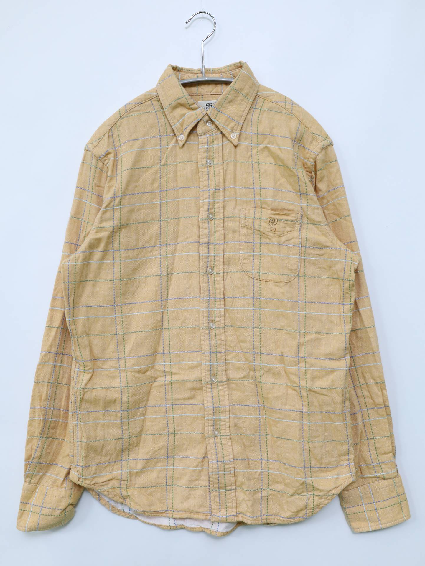 coen/シャツ/ブラウス/トップス/オレンジ/SMALL