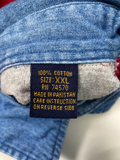 Tシャツ/カットソー/トップス/レッド/XXL