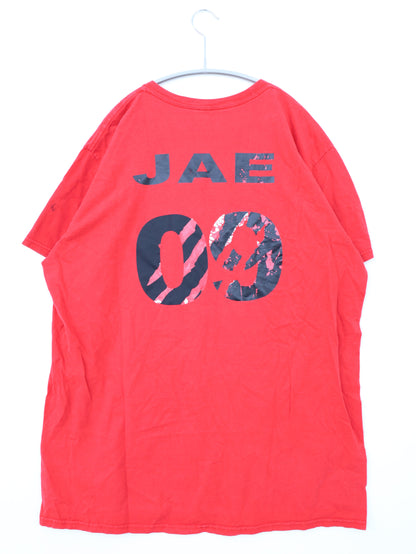 Tシャツ/カットソー/トップス/レッド/XL