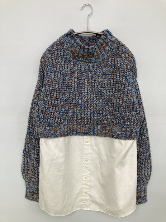 ITEMS/アイテムズ/ニット/セーター/トップス/ブルー/Free