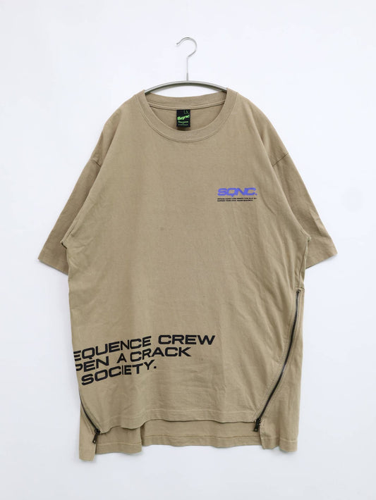 sequence/Tシャツ/カットソー/トップス/ベージュ/L