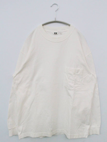 UNIQLO/ユニクロ/Tシャツ/カットソー/トップス/ホワイト/L