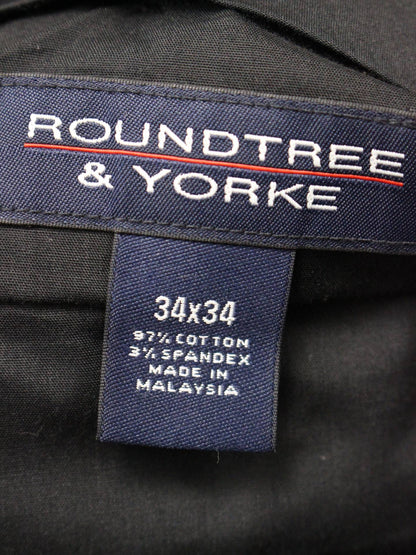 ROUNDTREE &YORKE/その他パンツ/パンツ/ブラック/34x34