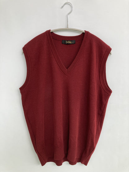 clothing/ベスト/トップス/レッド/L