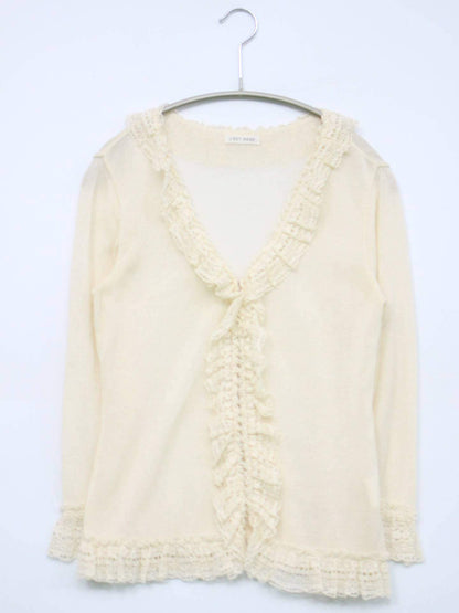 L `EST ROSE/カーディガン/ボレロ/トップス/アイボリー/M