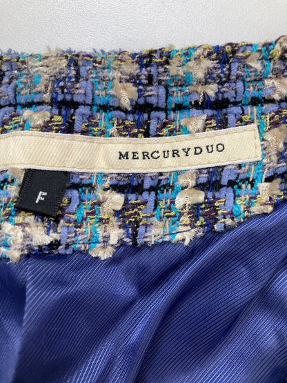 MERCURYDUO/マーキュリーデュオ/ノーカラーコート/ジャケット/アウター/スカイブルー/F