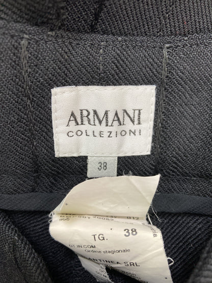 ARMANI/スラックス/パンツ/ブラック/38