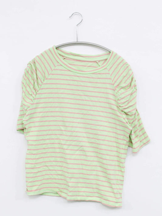 Omekashi/Tシャツ/カットソー/トップス/ライトグリーン/F