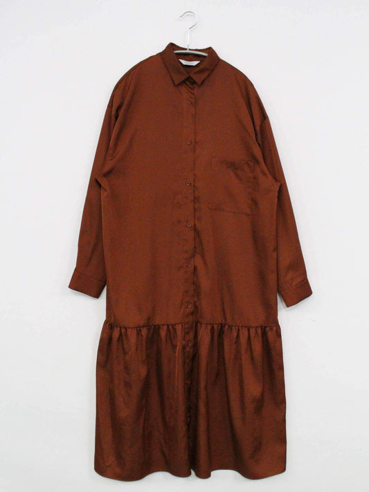 miroir/シャツワンピース/ワンピース/ドレス/ブラウン