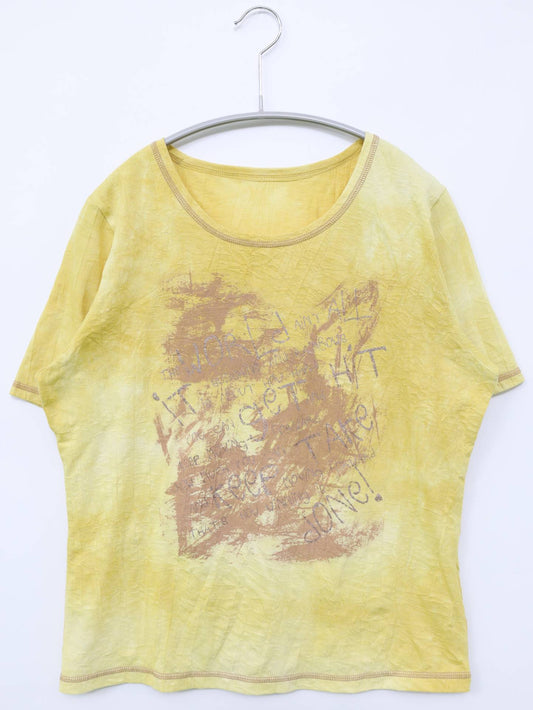 mimOsalip/Tシャツ/カットソー/トップス/イエロー/M～L