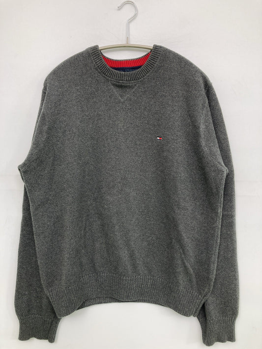 TOMMY HILFIGER/トミーヒルフィガー/ニット/セーター/トップス/グレー/L/G