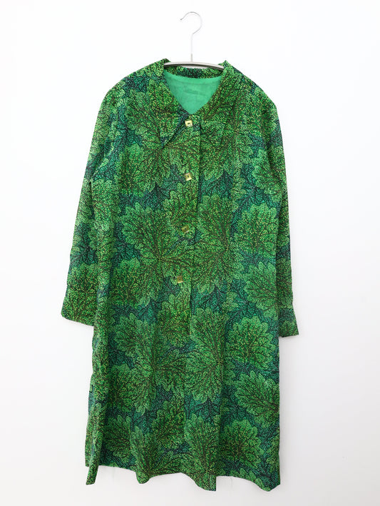 シャツワンピース/ワンピース/ドレス/グリーン