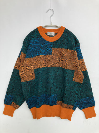 ニット/セーター/トップス/オレンジ/M