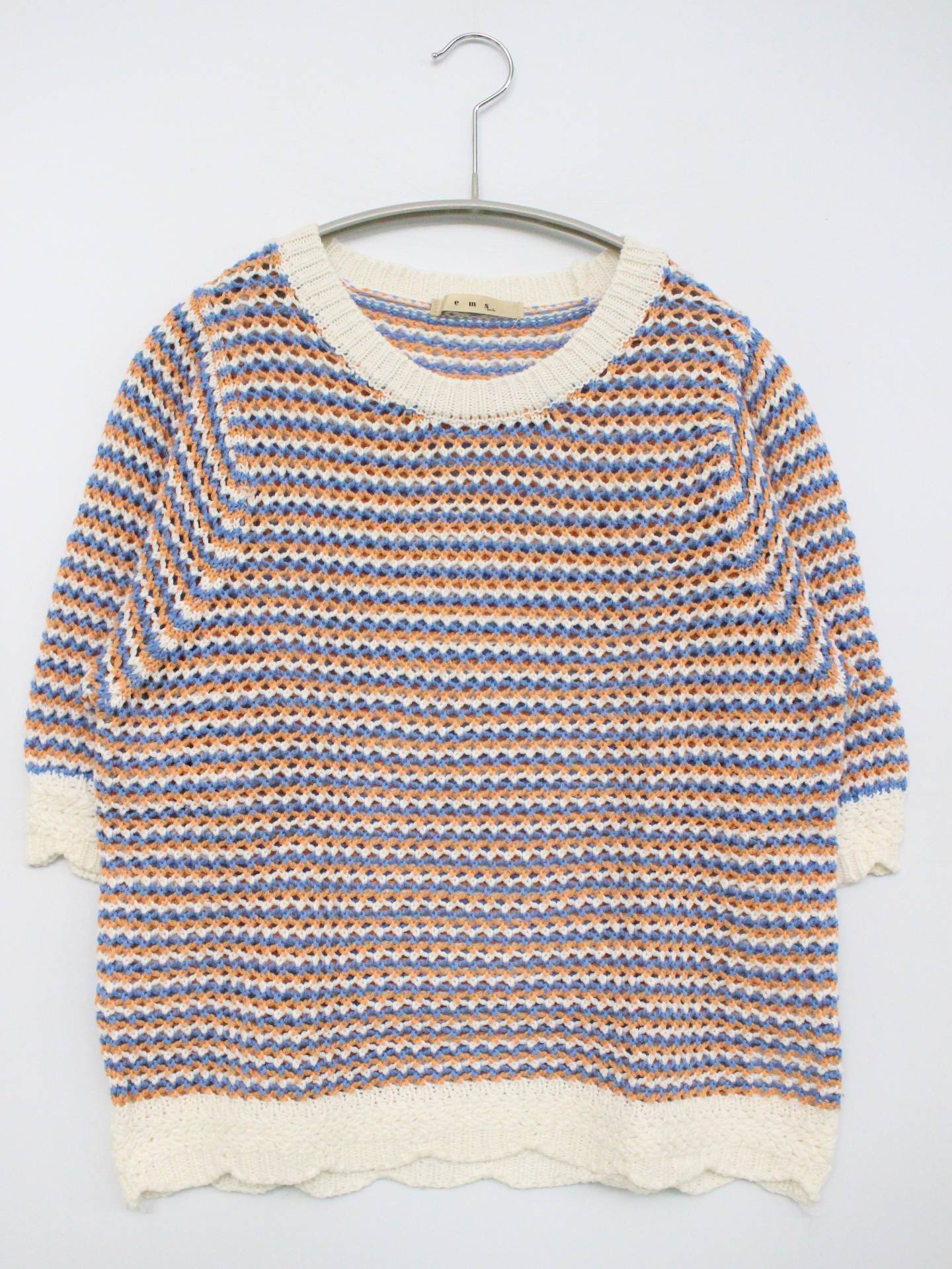 EMS/ニット/セーター/トップス/ホワイト/F