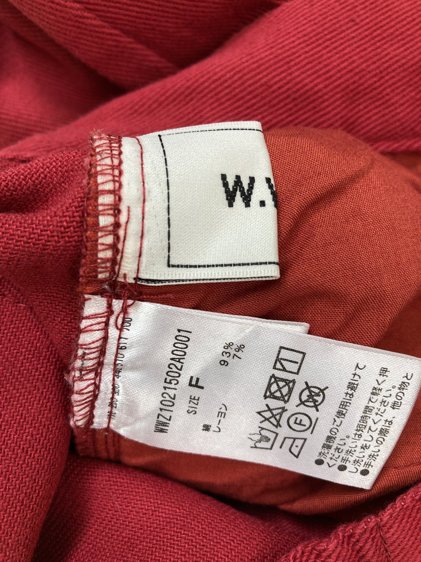 W.W.G/フーズフーギャラリー/その他パンツ/パンツ/レッド/F