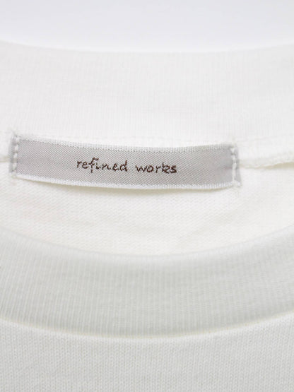 refined works/Tシャツ/カットソー/トップス/ホワイト/F