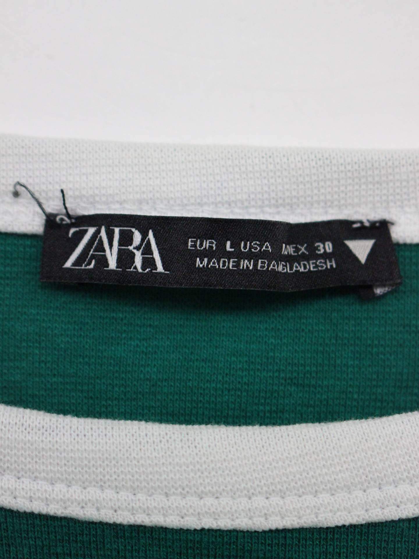 ZARA/ザラ/Tシャツ/カットソー/トップス/グリーン/L