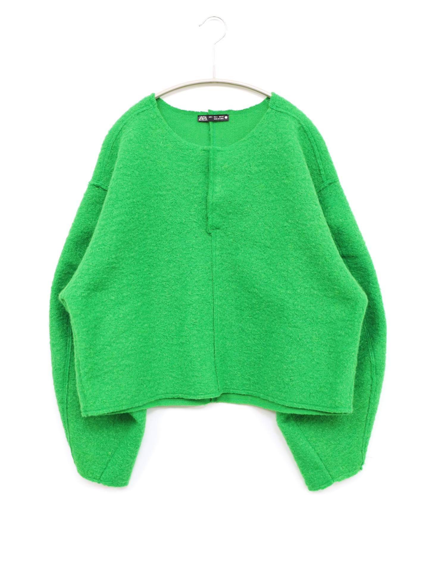 ZARA/ザラ/ニット/セーター/トップス/グリーン/S
