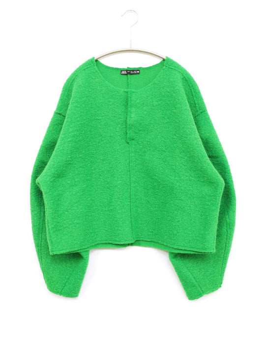 ZARA/ザラ/ニット/セーター/トップス/グリーン/S