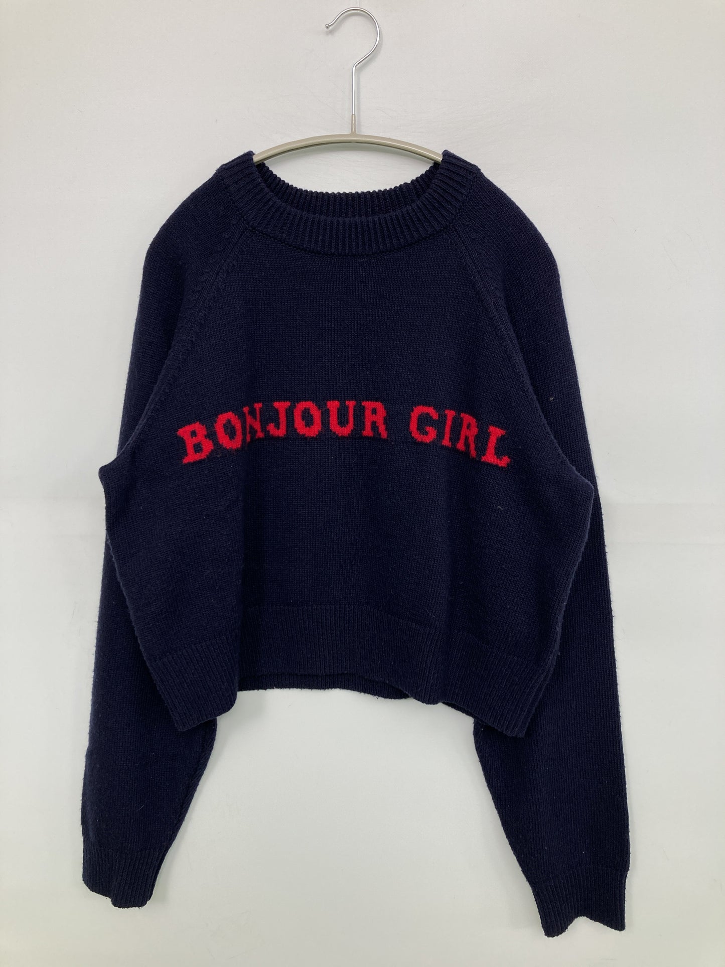 BONJOUR GIRL/ボンジュールガール/ニット/セーター/トップス/ネイビー