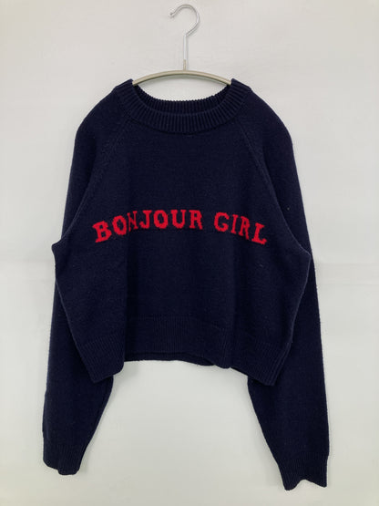 BONJOUR GIRL/ボンジュールガール/ニット/セーター/トップス/ネイビー