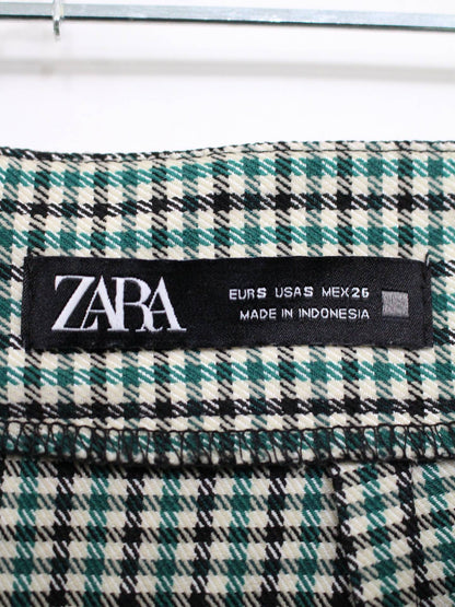 ZARA/ザラ/ショート/ミニスカート/スカート/グリーン/S