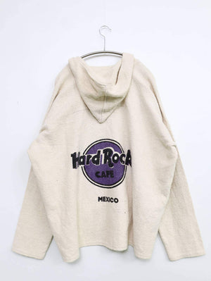 Hard Rock CAFE/ハードロックカフェ/パーカー/トップス/アイボリー/XL