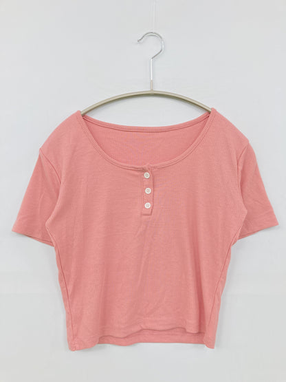 Tシャツ/カットソー/トップス/ピンク