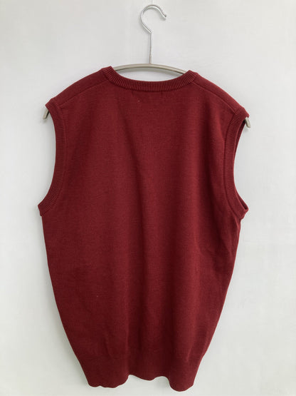 clothing/ベスト/トップス/レッド/L