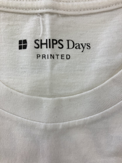 SHIPS/シップス/Tシャツ/カットソー/トップス/ホワイト/S/M