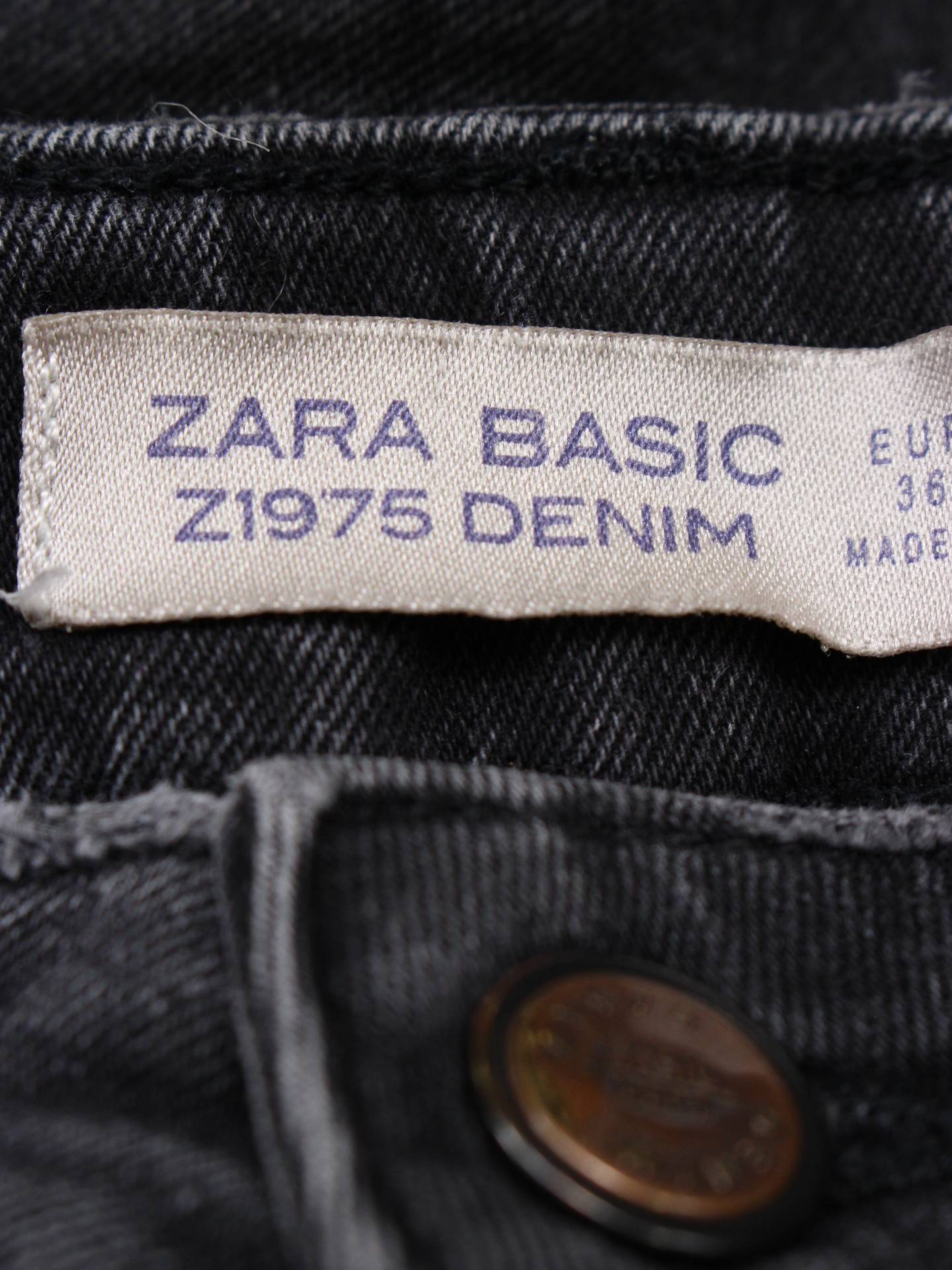 ZARA/ザラ/デニムパンツ/パンツ/ブラック/EUR36/USA04/MEX26